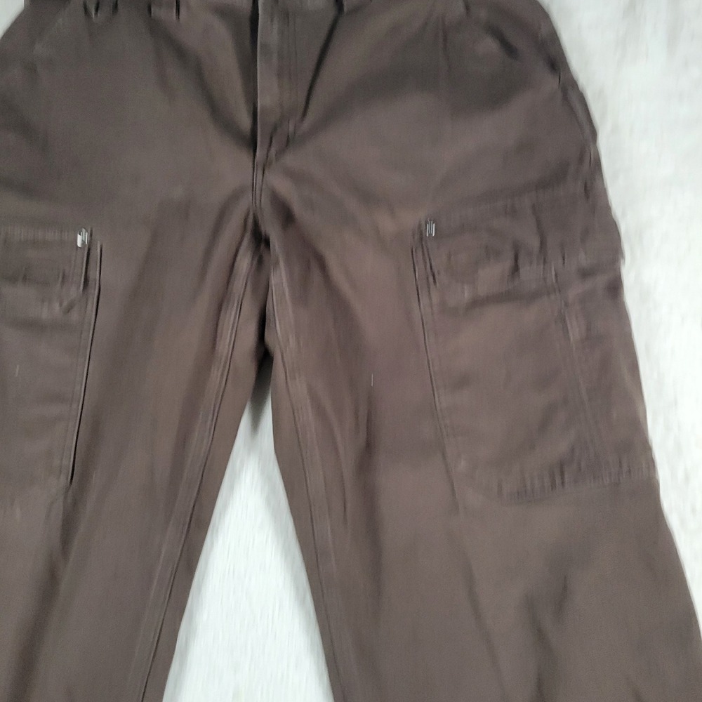 Duluth Trading Co Flex Fire Hose Mens Size 37x34 Brown Cargo Workwear Pants - Picture 4 of 13